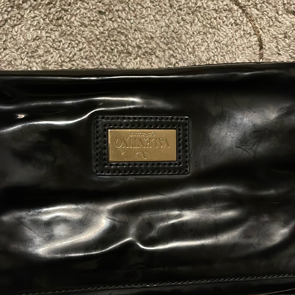Valentino patent leather crossbody handbag